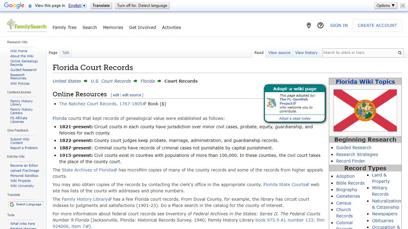 Florida Court Records • FamilySearch